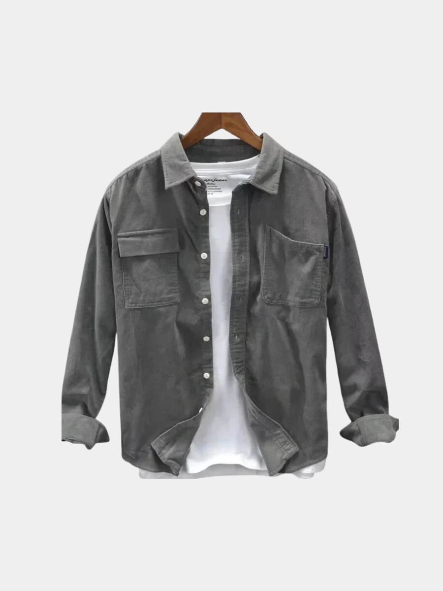 Polo Classica Maniche Lunghe Uomo Rocco Grigio – Bottega Moretti