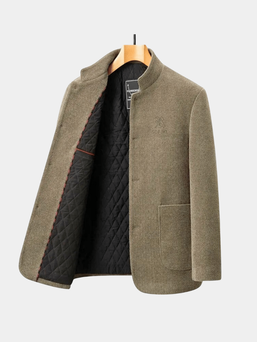 Giacca in Lana Elegante Uomo Giorgio Tortora Deserto – Bottega Moretti