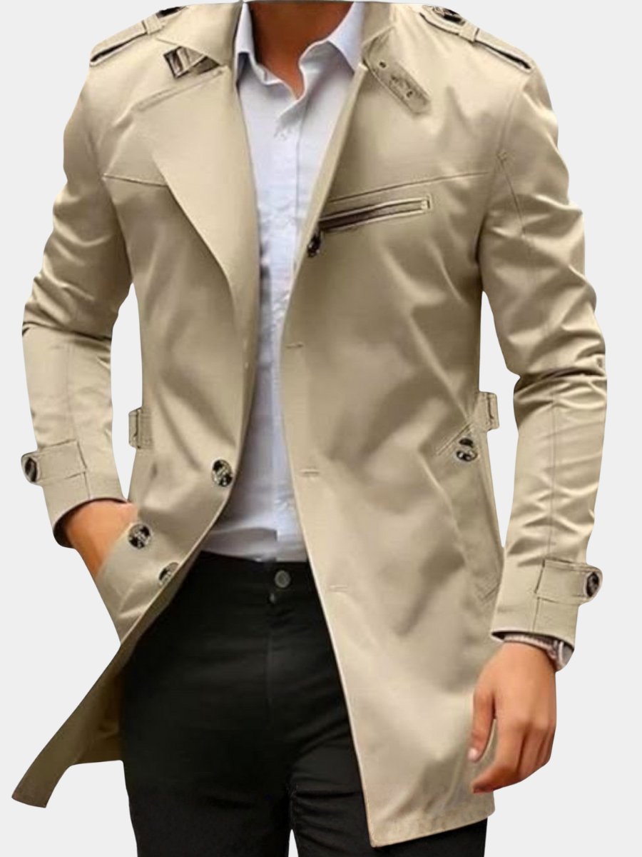 Giacca Uomo Elegante e Resistente Tommaso Beige Chiaro – Bottega Moretti