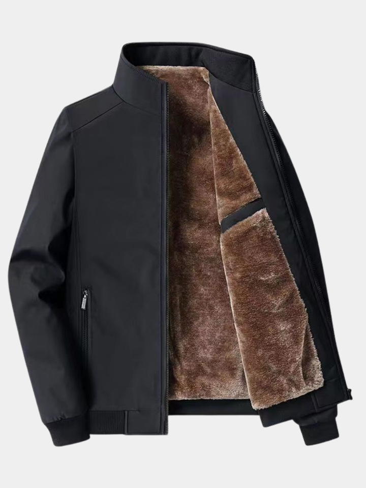 Giacca Termica Impermeabile Uomo Cesare Nero – Bottega Moretti