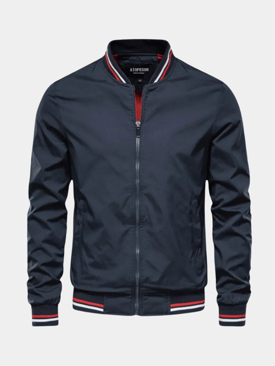 Bomber Classico Uomo Simone Blu Navy – Bottega Moretti