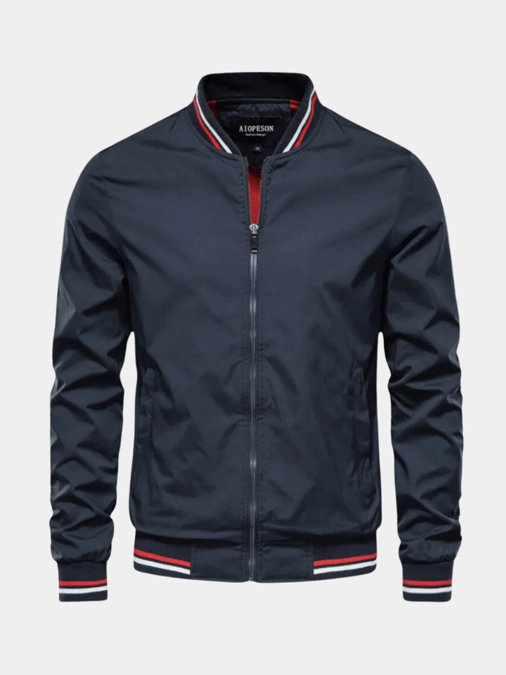 Bomber Classico Uomo Simone Blu Navy – Bottega Moretti