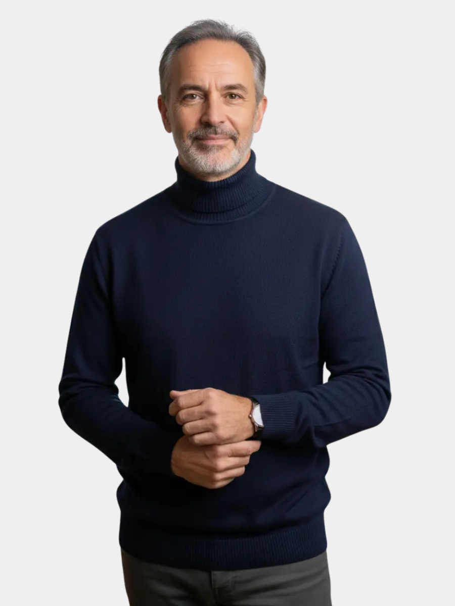DELACROIX | PULL EN MAILLE À COL ROULÉ POUR HOMME