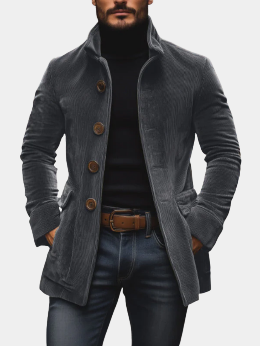 Giacca Uomo in Velluto di Cotone Lorenzo Grigio – Bottega Moretti