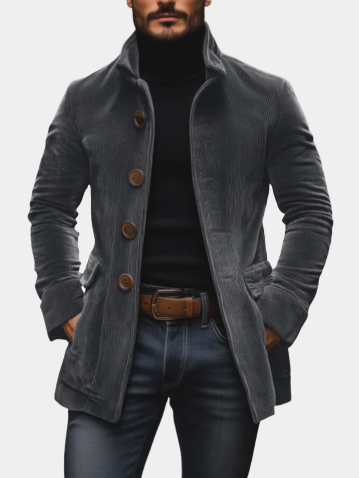 Giacca Uomo in Velluto di Cotone Lorenzo Grigio – Bottega Moretti