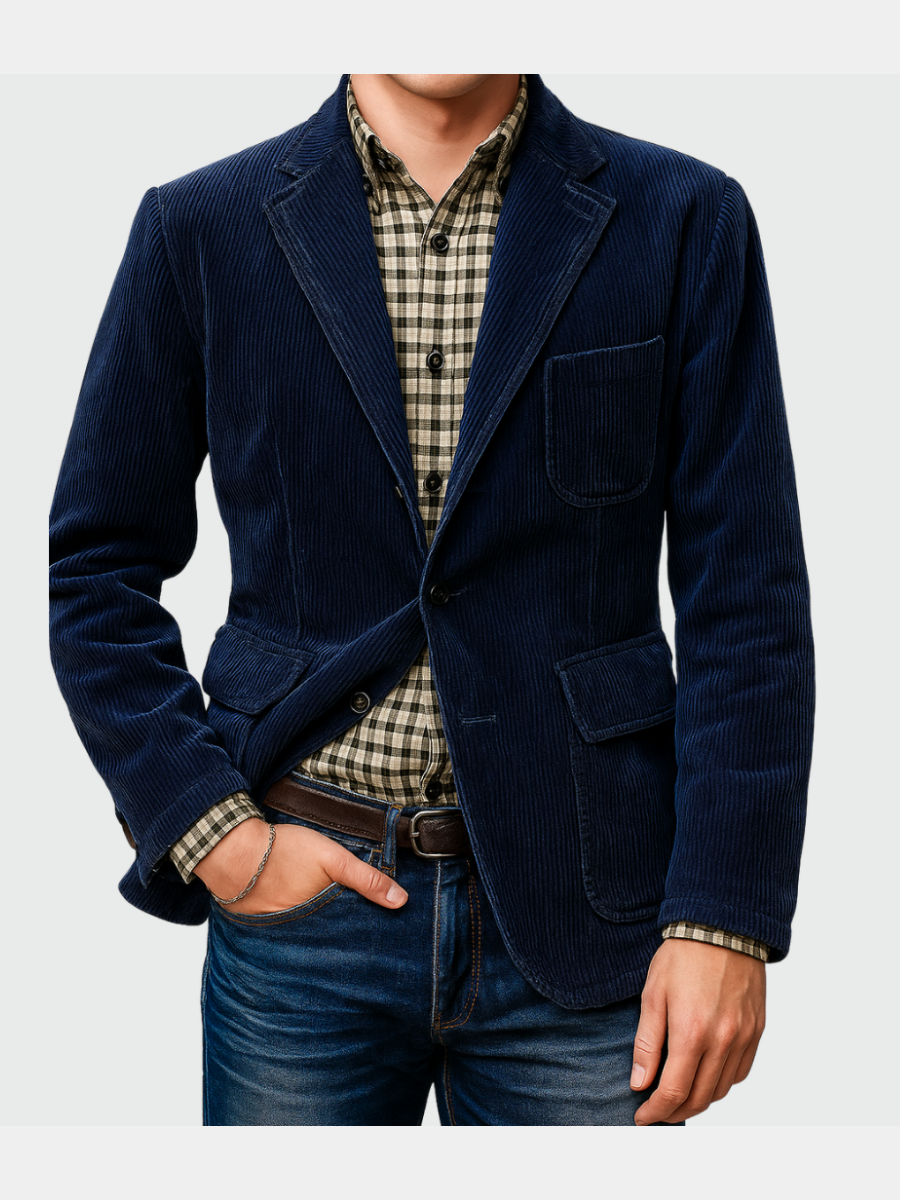 Giacca Uomo Carisma Gabriele Blu – Bottega Moretti