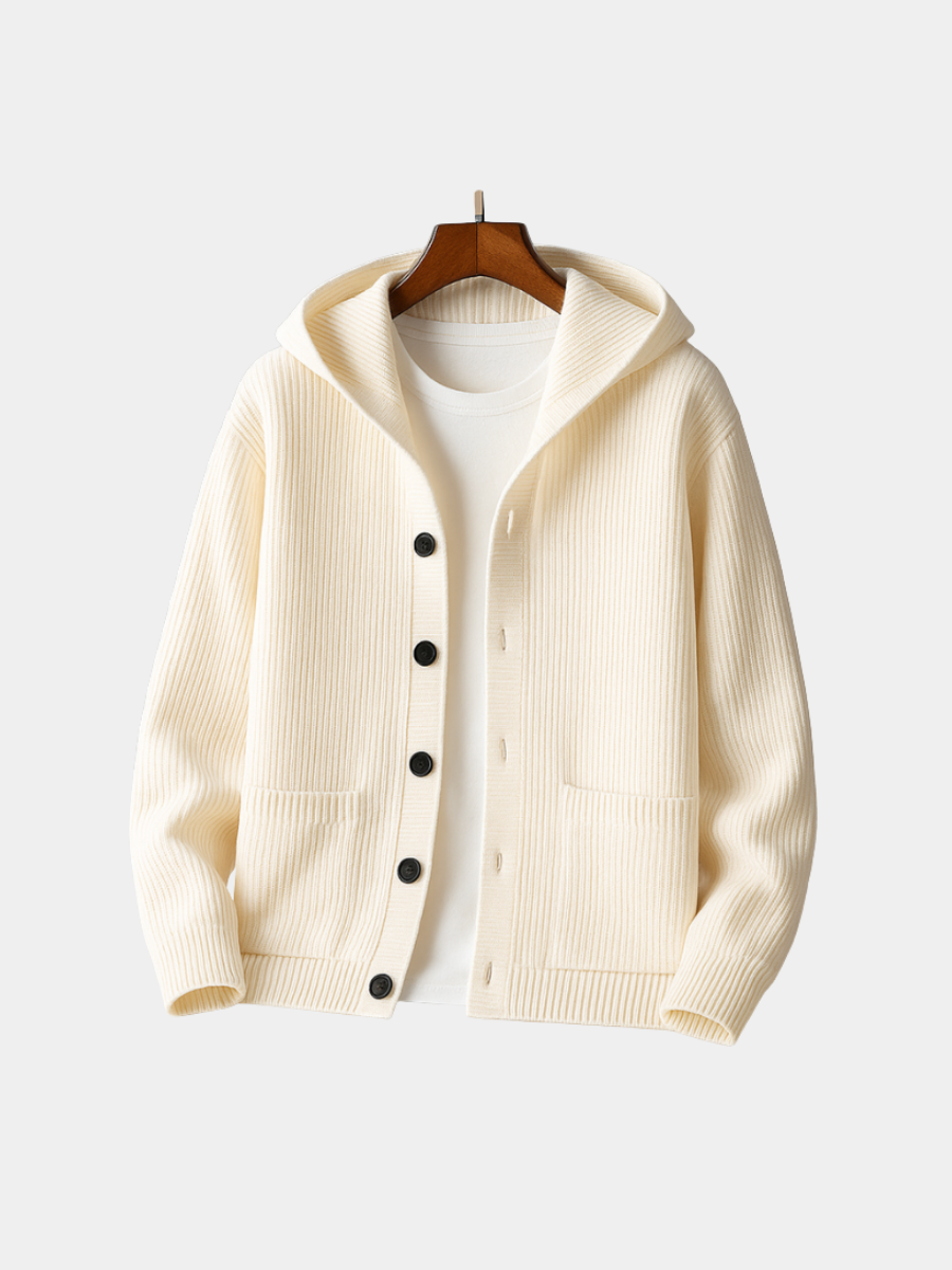 DELACROIX | CARDIGAN À CAPUCHE POUR HOMME