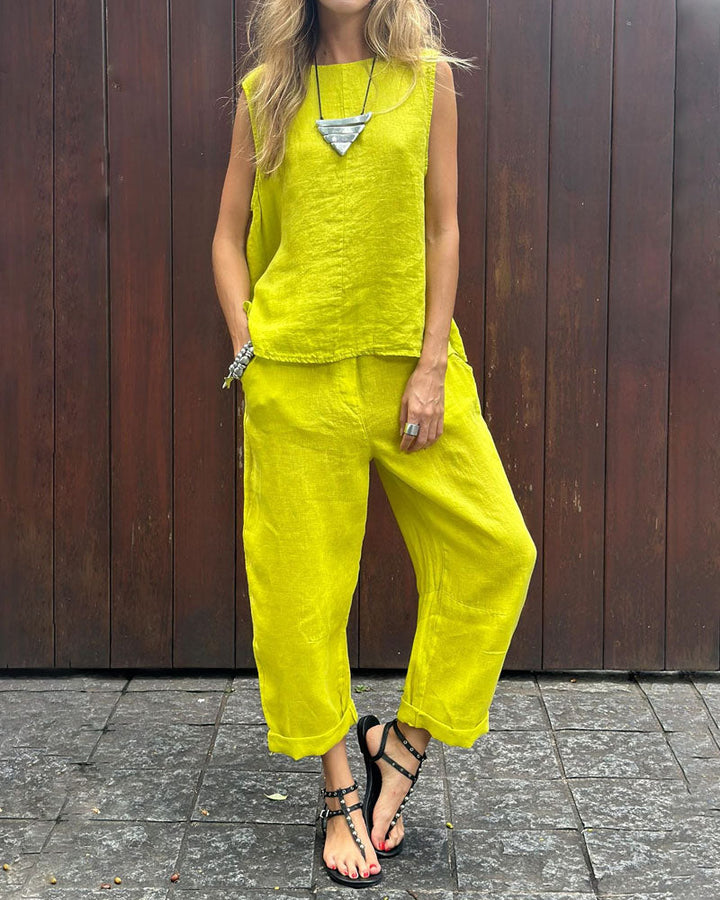 Set Casual a Due Pezzi Zenneth Giallo – Bottega Moretti