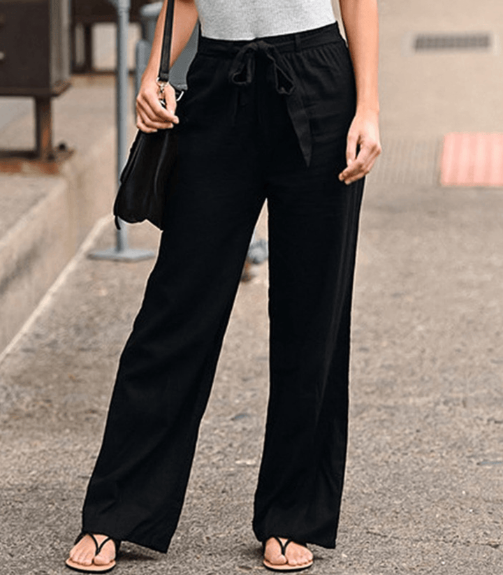 Joleen - Pantaloni da Donna Relax con Corda e Vita Elastico