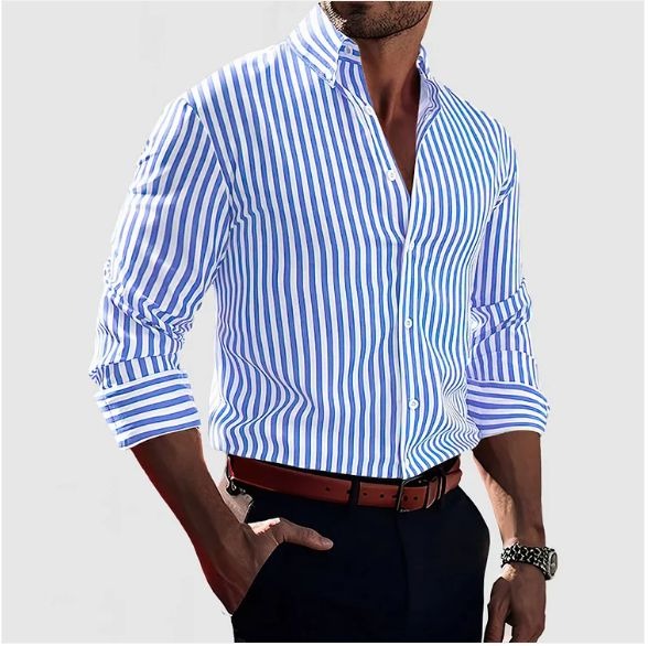Camicia Uomo a Righe Decise Attilio – foto 6