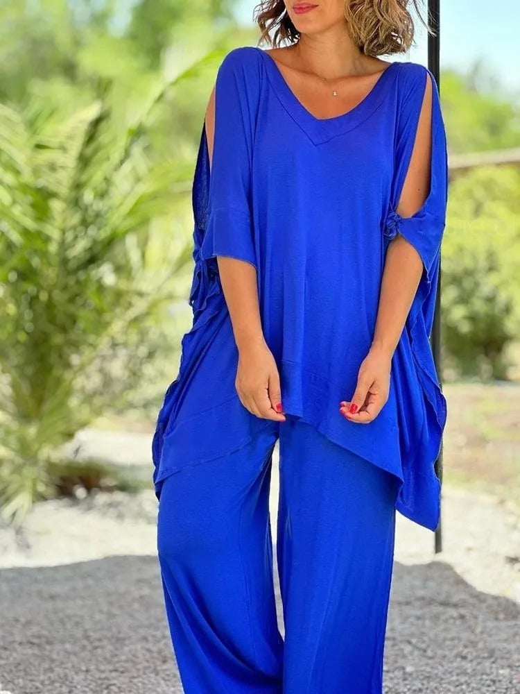 Outfit Stile Casual Zelora Blu – Bottega Moretti
