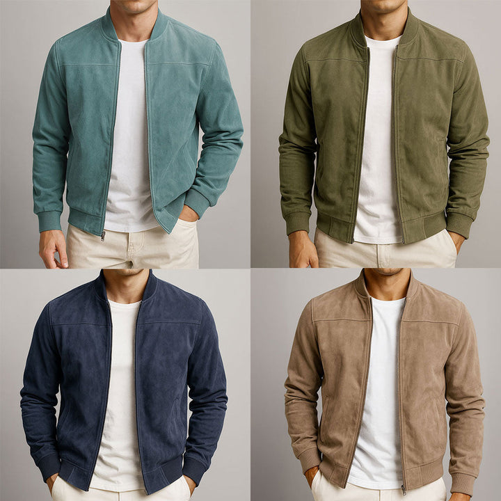 Bomber Effetto Camoscio Antoine – foto 7