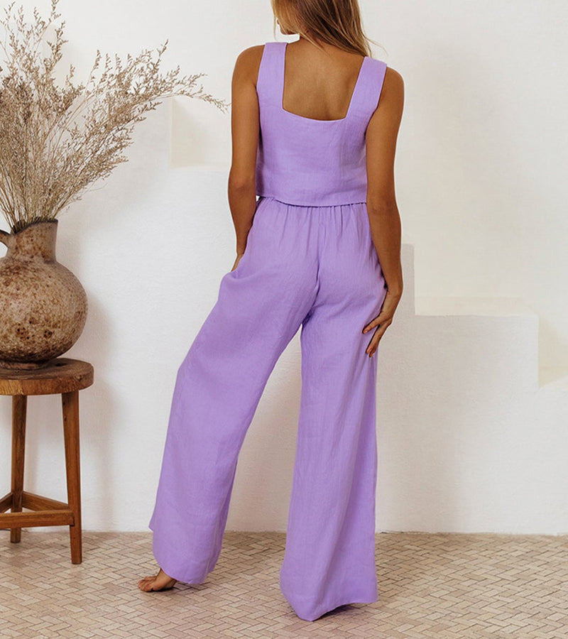 Top Minimalista e Pantaloni Svasati Megan – foto 7