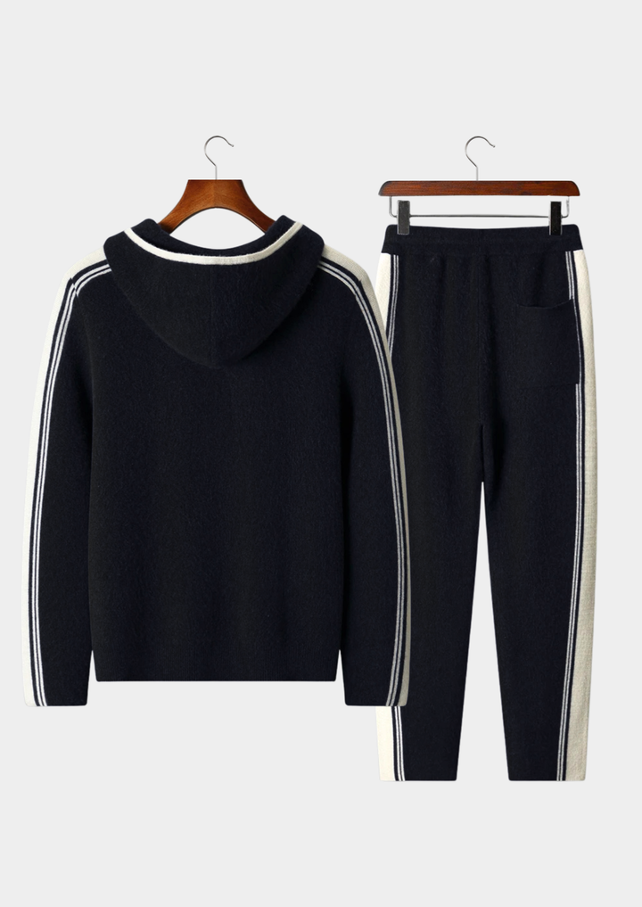 Set Damien in pura lana merino extra fine nera