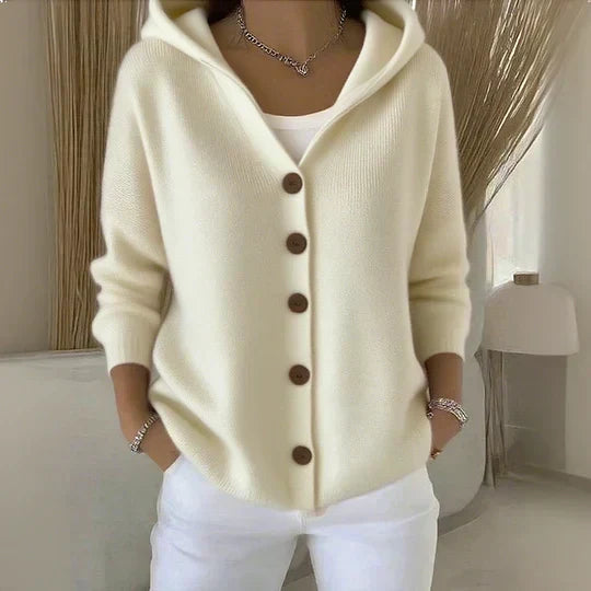 Cardigan con Cappuccio Rosetta – foto 2