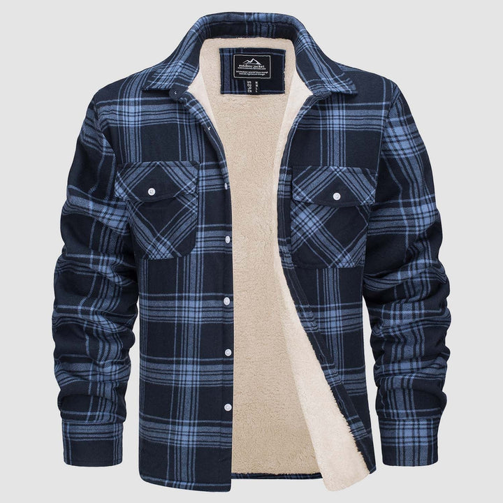 Giacca Camicia Casual da Uomo con Tasche Autunnale