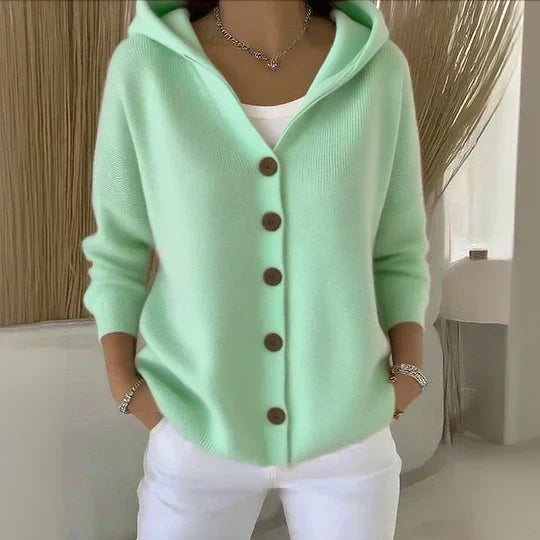 Cardigan con Cappuccio Rosetta – foto 3