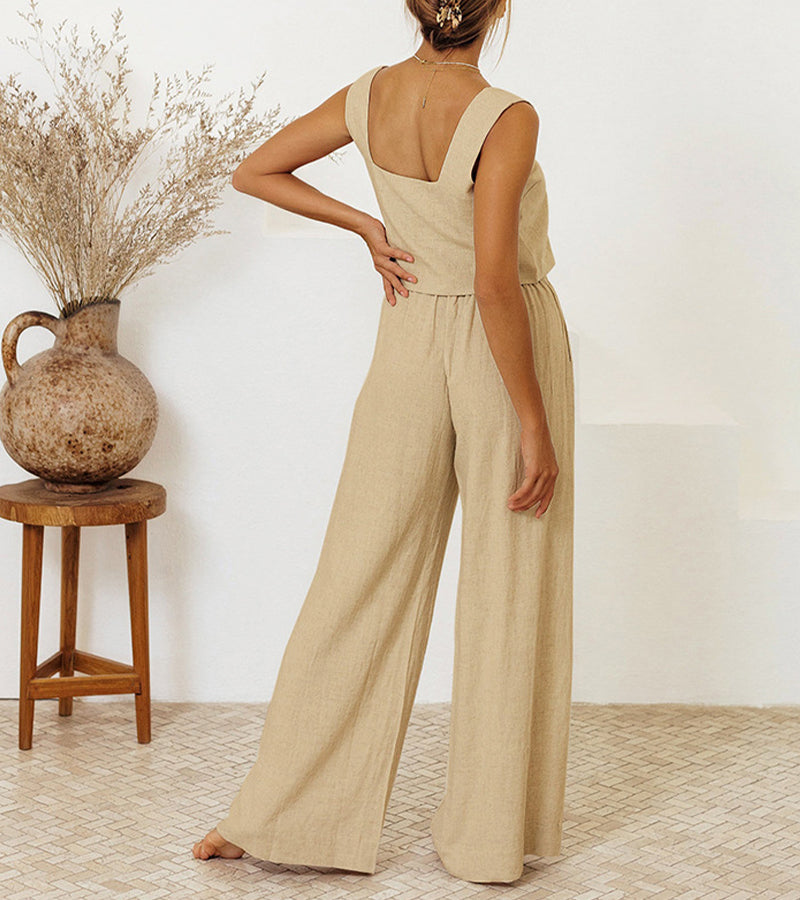 Top Minimalista e Pantaloni Svasati Megan – foto 4