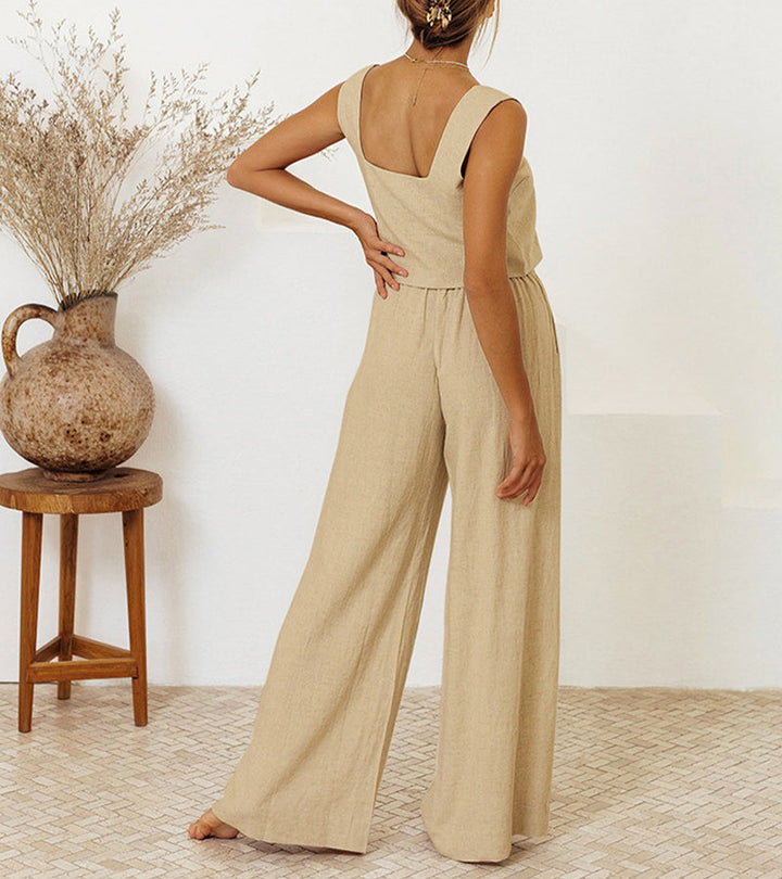 Top Minimalista e Pantaloni Svasati Megan – foto 4
