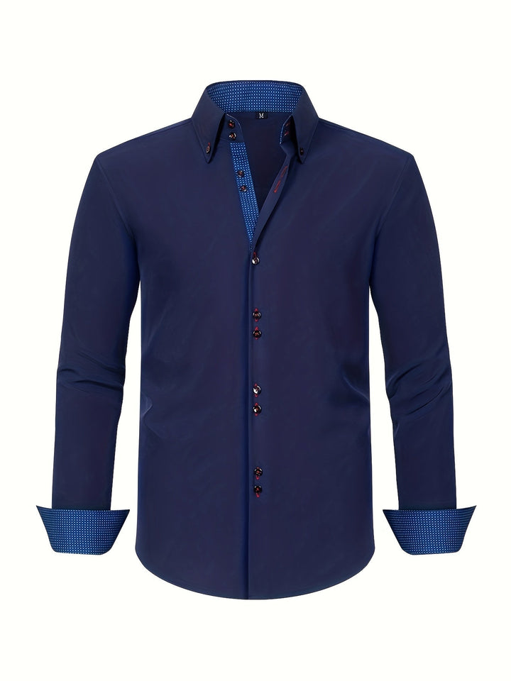 Camicia Leggera con Contrasti Uomo Amedeo – foto 5