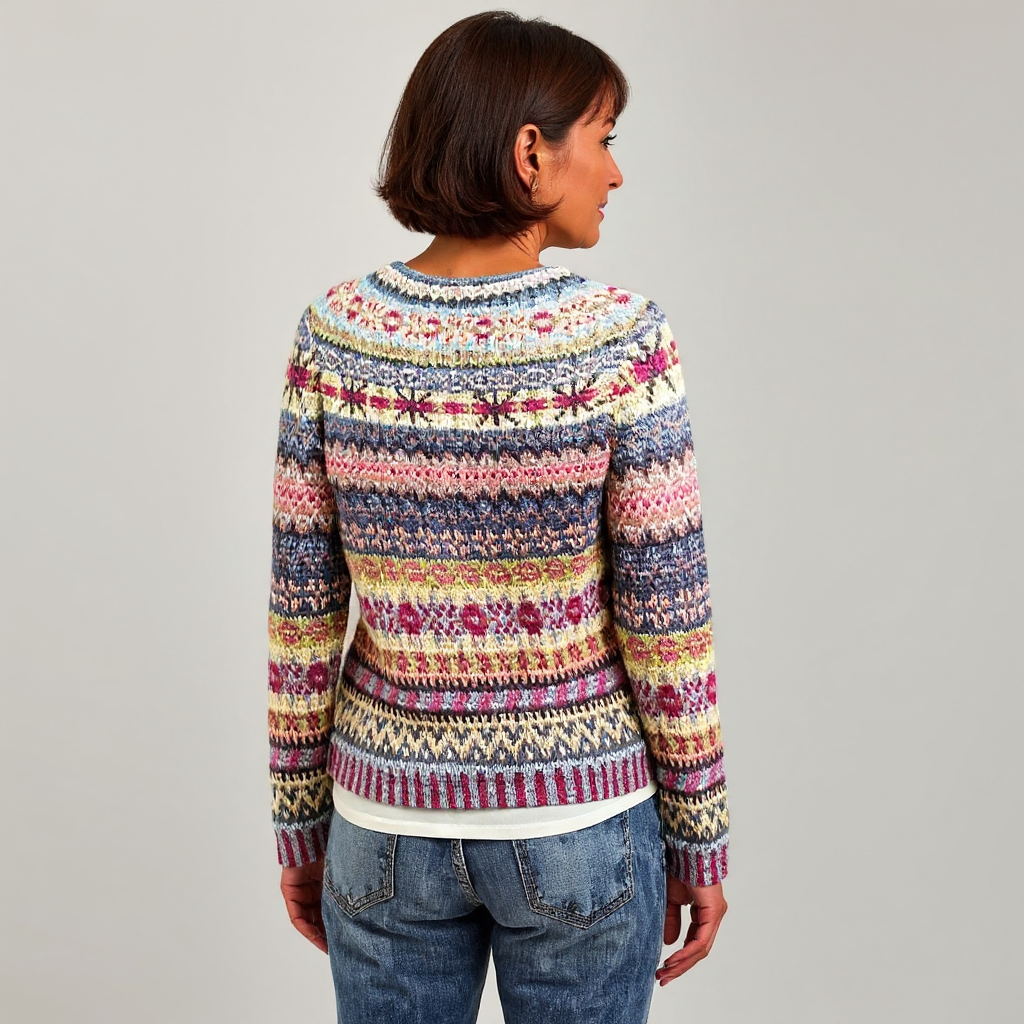 Maglione Righe Pastello Nicole – foto 3