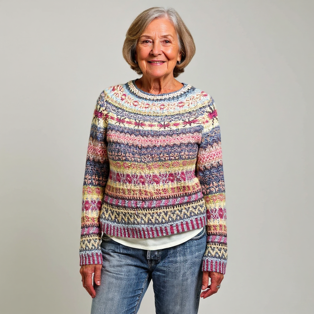 Maglione Righe Pastello Nicole – foto 2