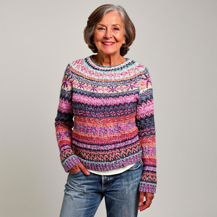 Maglione Mélange Rosa Élina – foto 2