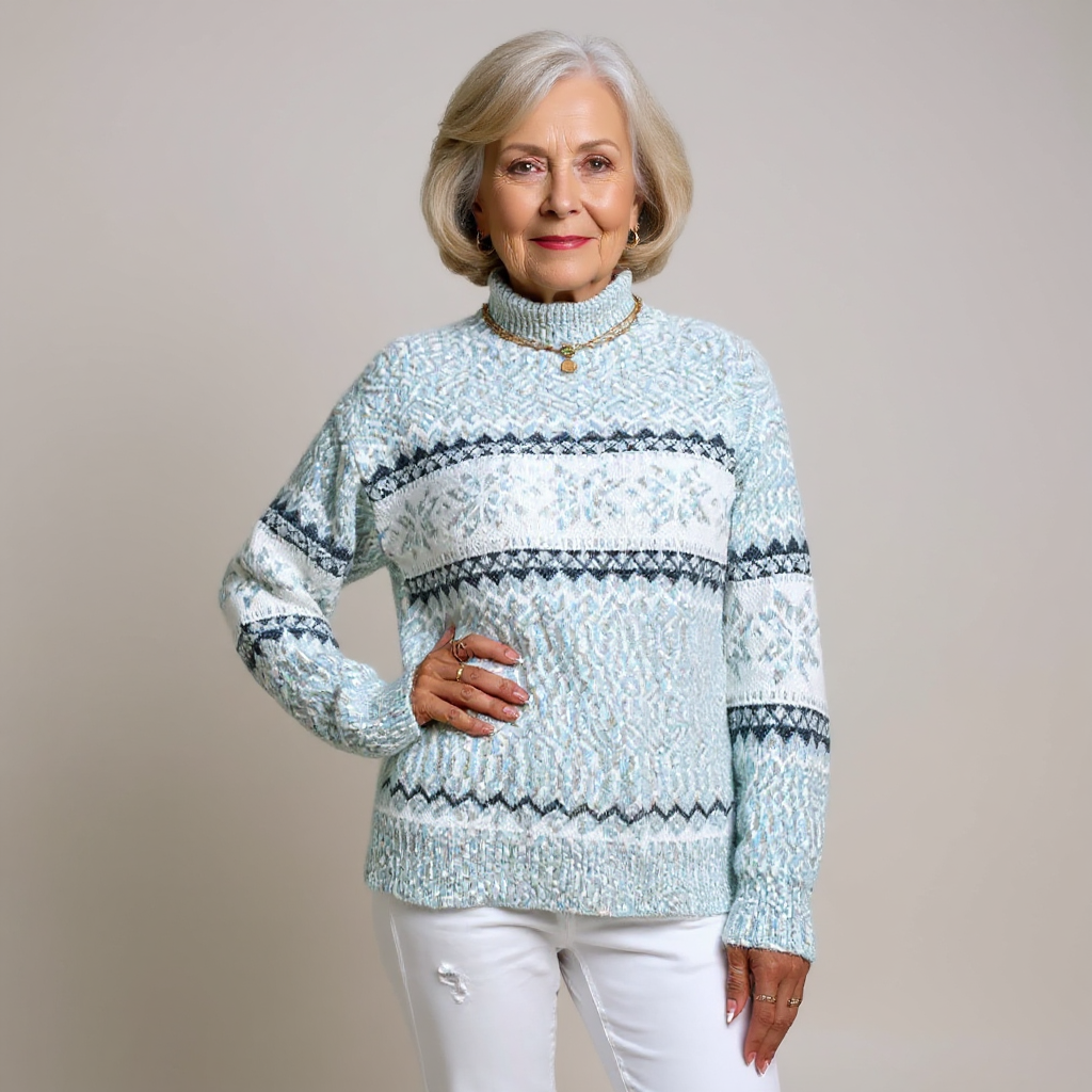 Maglione Collo Alto Fiocchi Margot – foto 6