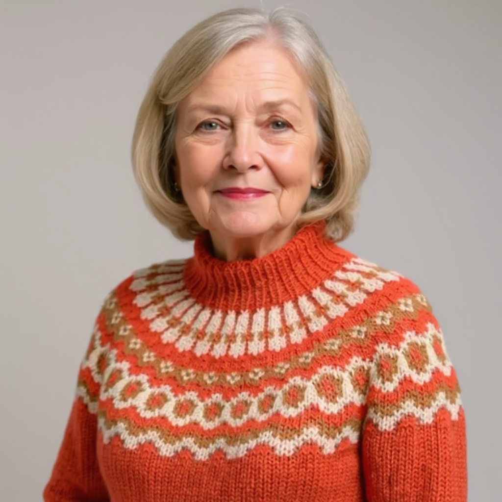 Maglione Collo Alto Jacquard Christine – foto 15
