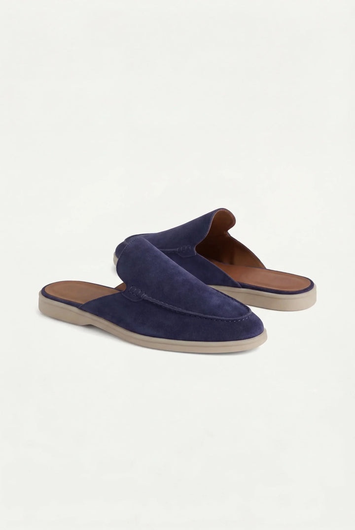 Mule Yacht in Suède Blu Navy
