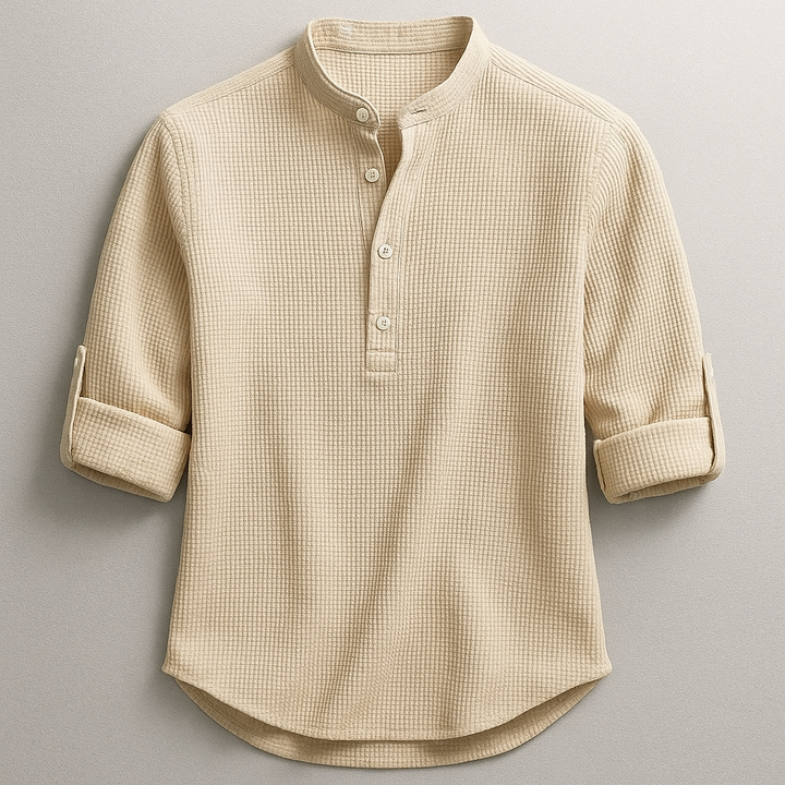 Camicia Classica in Lino Uomo Sebastiano – foto 4