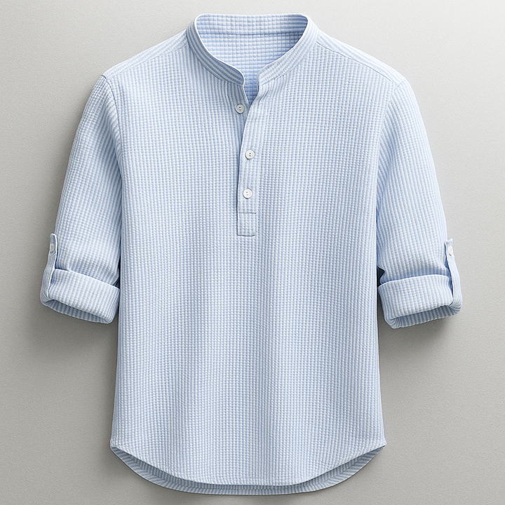 Camicia Classica in Lino Uomo Sebastiano – foto 2