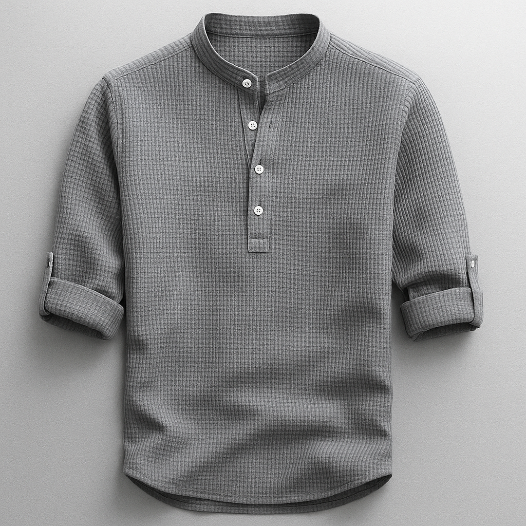 Camicia Classica in Lino Uomo Sebastiano – foto 3