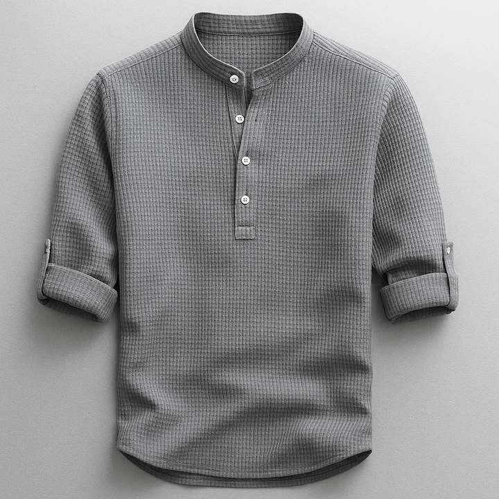Camicia Classica in Lino Uomo Sebastiano – foto 3