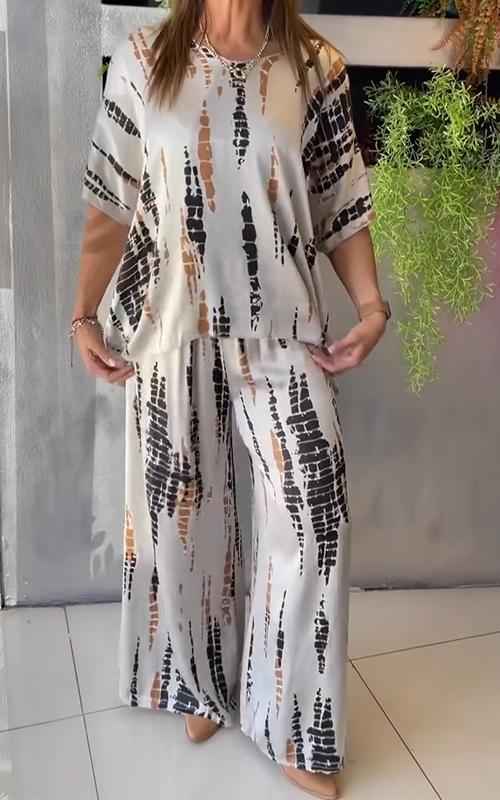 Set Stampato Casual Marie Bianco – Bottega Moretti