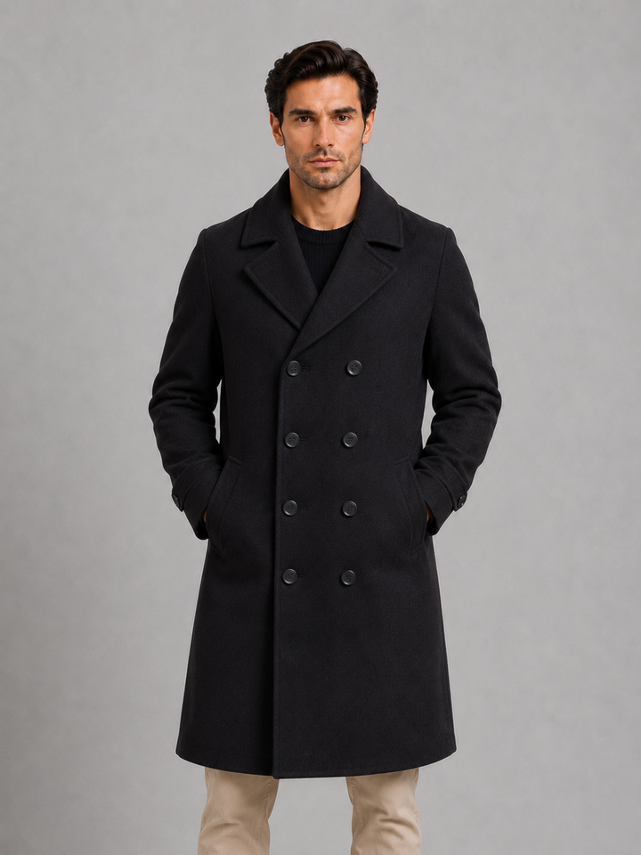 Kacob | Men's Double-Breasted Tailored Winter Coat