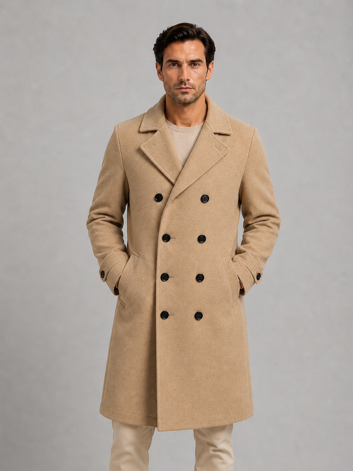 Kacob | Men's Double-Breasted Tailored Winter Coat