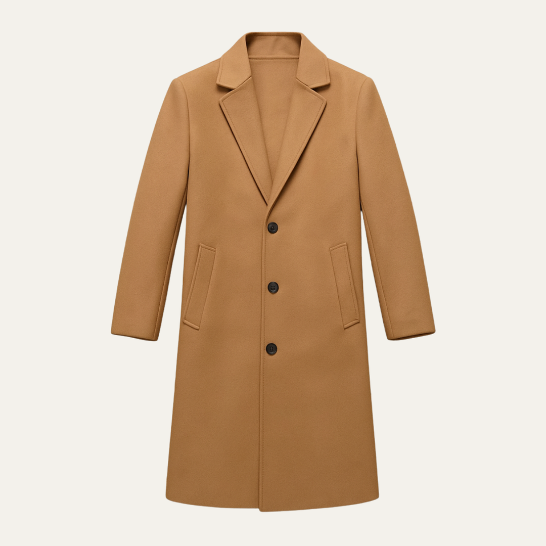 Kacob | Men's Tailored Winter Pocket Longline Coat