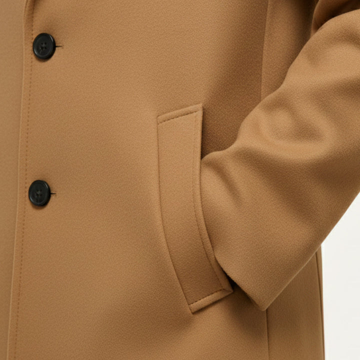 Kacob | Men's Tailored Winter Pocket Longline Coat