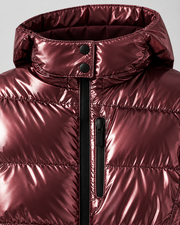Kacob | Women's Hooded Belted Puffer Jacket