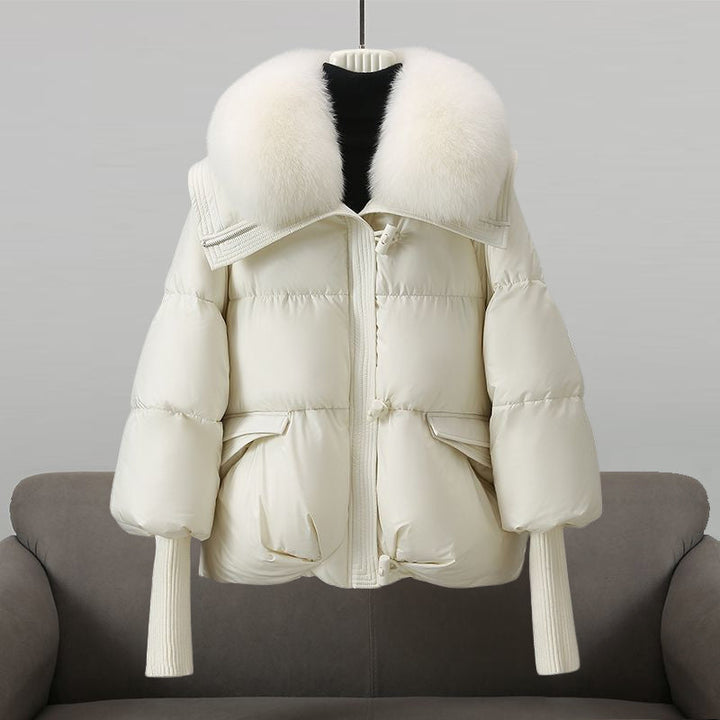 Kacob | Women's Faux Fur Collar Toggle Puffer Jacket