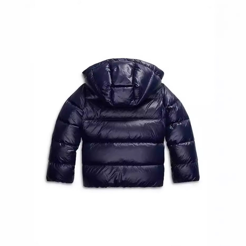 Kacob | Women's Glossy Hooded Boxy Puffer Jacket