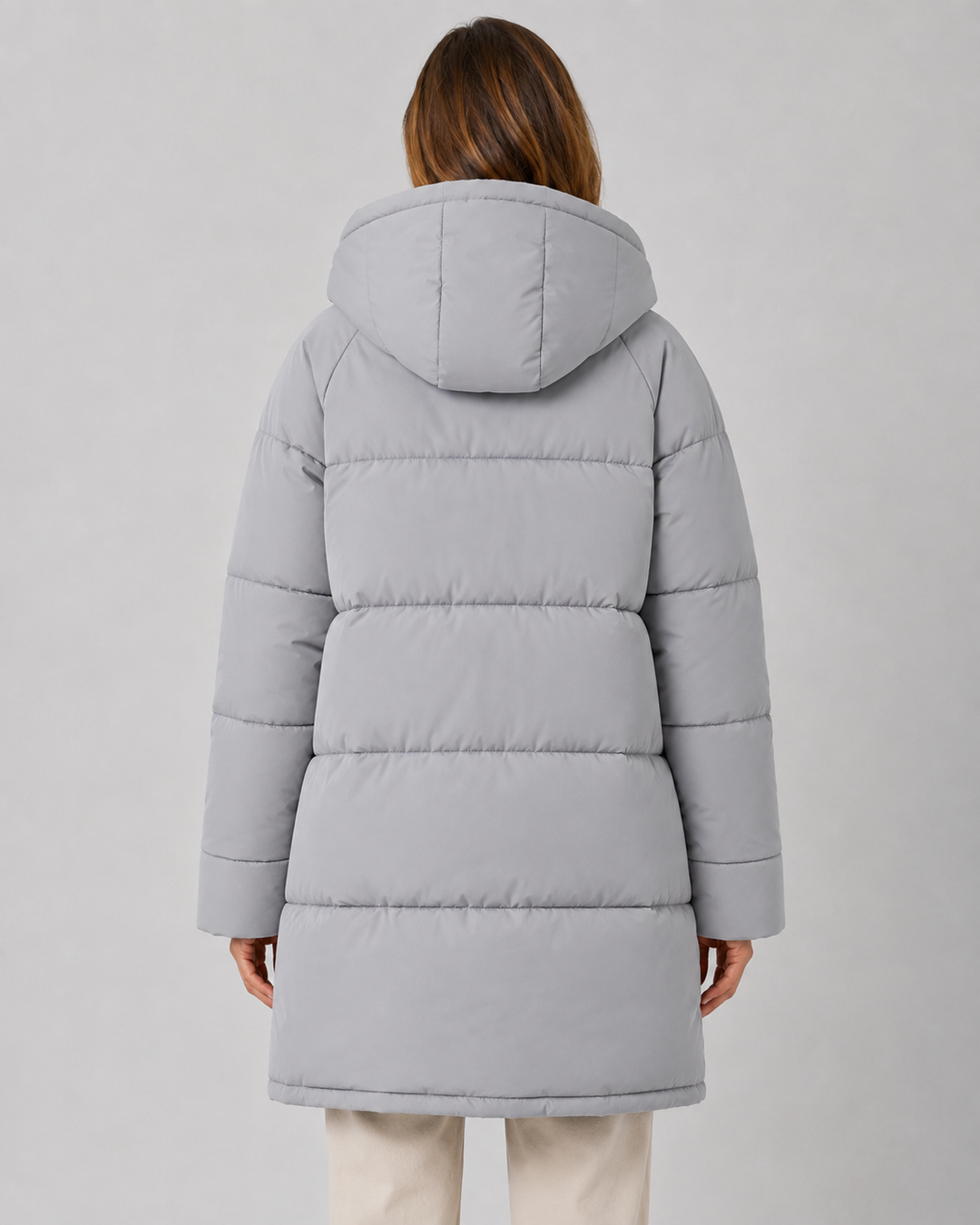 Kacob | Women's Longline Hooded Puffer Coat