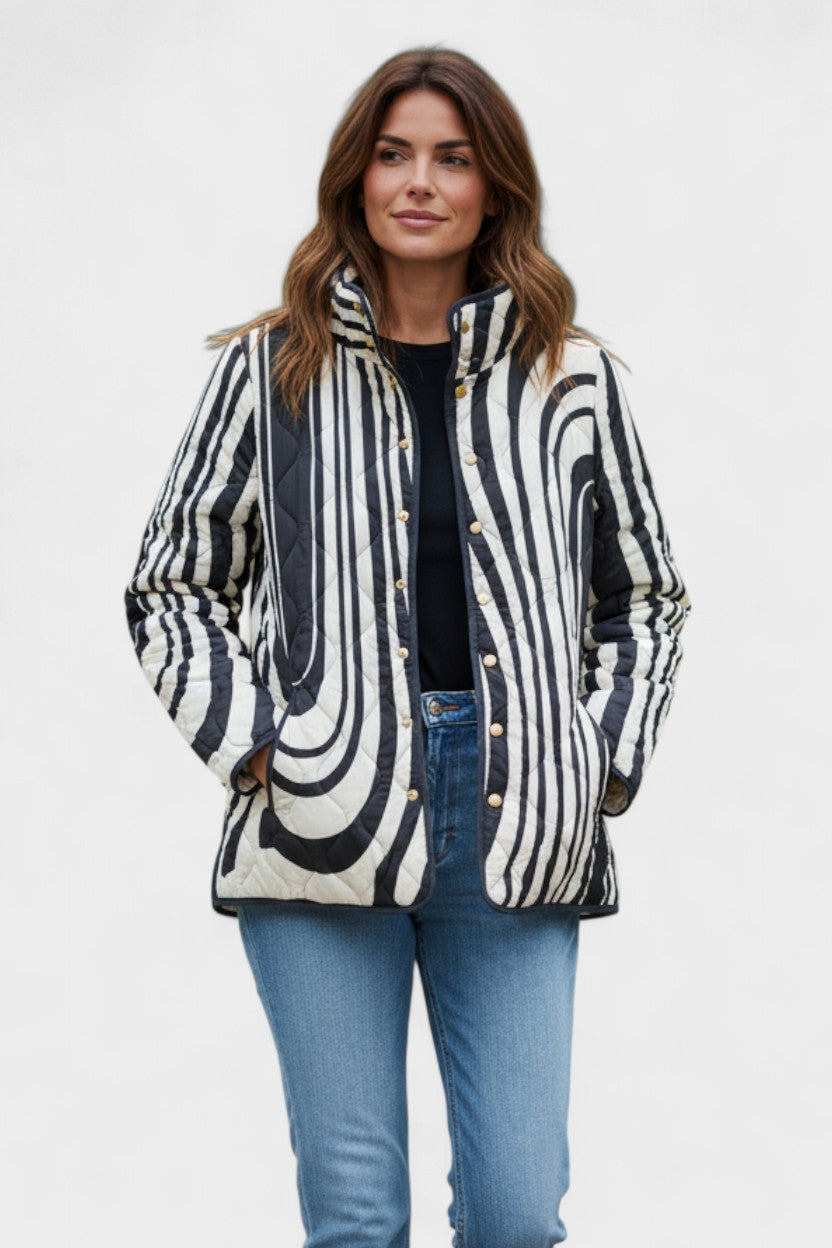 Giacca Trapuntata Effetto Zebra Hannah – Bottega Moretti