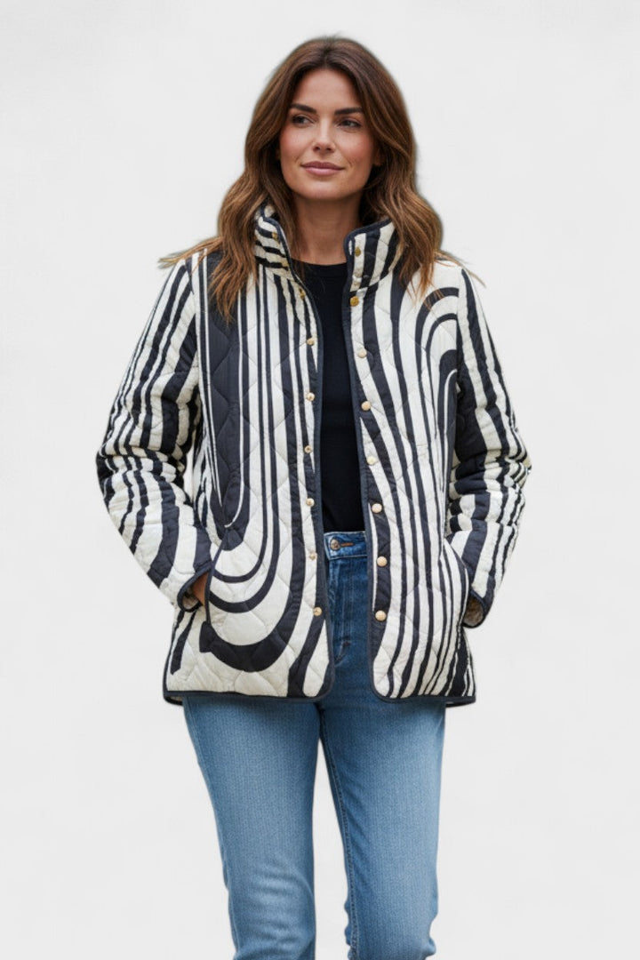 Giacca Trapuntata Effetto Zebra Hannah – Bottega Moretti