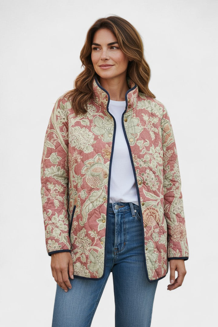 Giacca Trapuntata Rosa Antico Annie – Bottega Moretti