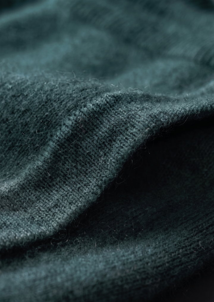 Set Luzzo in pura lana merino extra-fine verde mare
