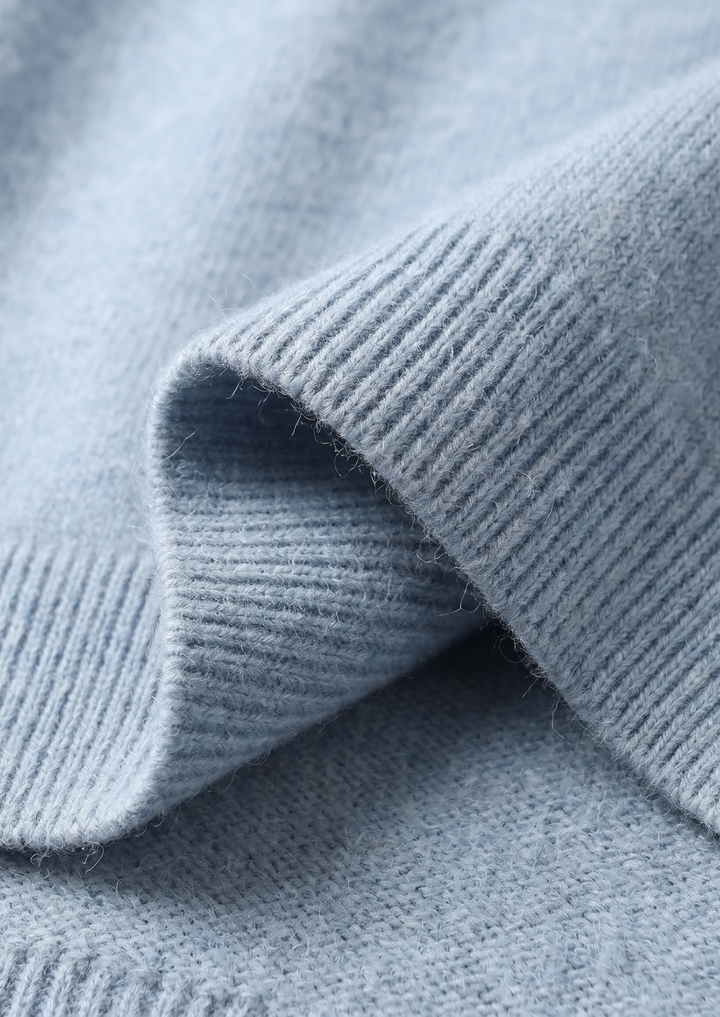 Set Luzzo in Pura Lana Merino Extra Fine Azzurro Chiaro
