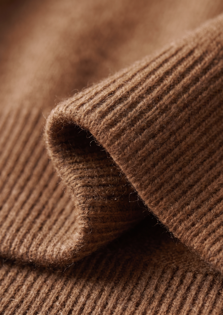 Set Luzzo in pura lana merino extra-fine caramello