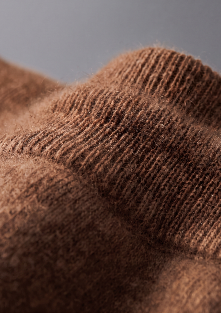 Set Luzzo in pura lana merino extra-fine caramello